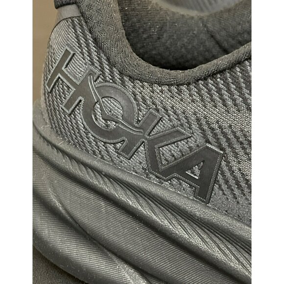 New Hoka Clifton Running Shoes Size 8 Black Breathable Athletic Sneaker Shoes - Picture 2 of 10